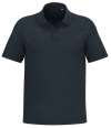 SP229 Spasso Terry Towel Polo Shirt Navy colour image